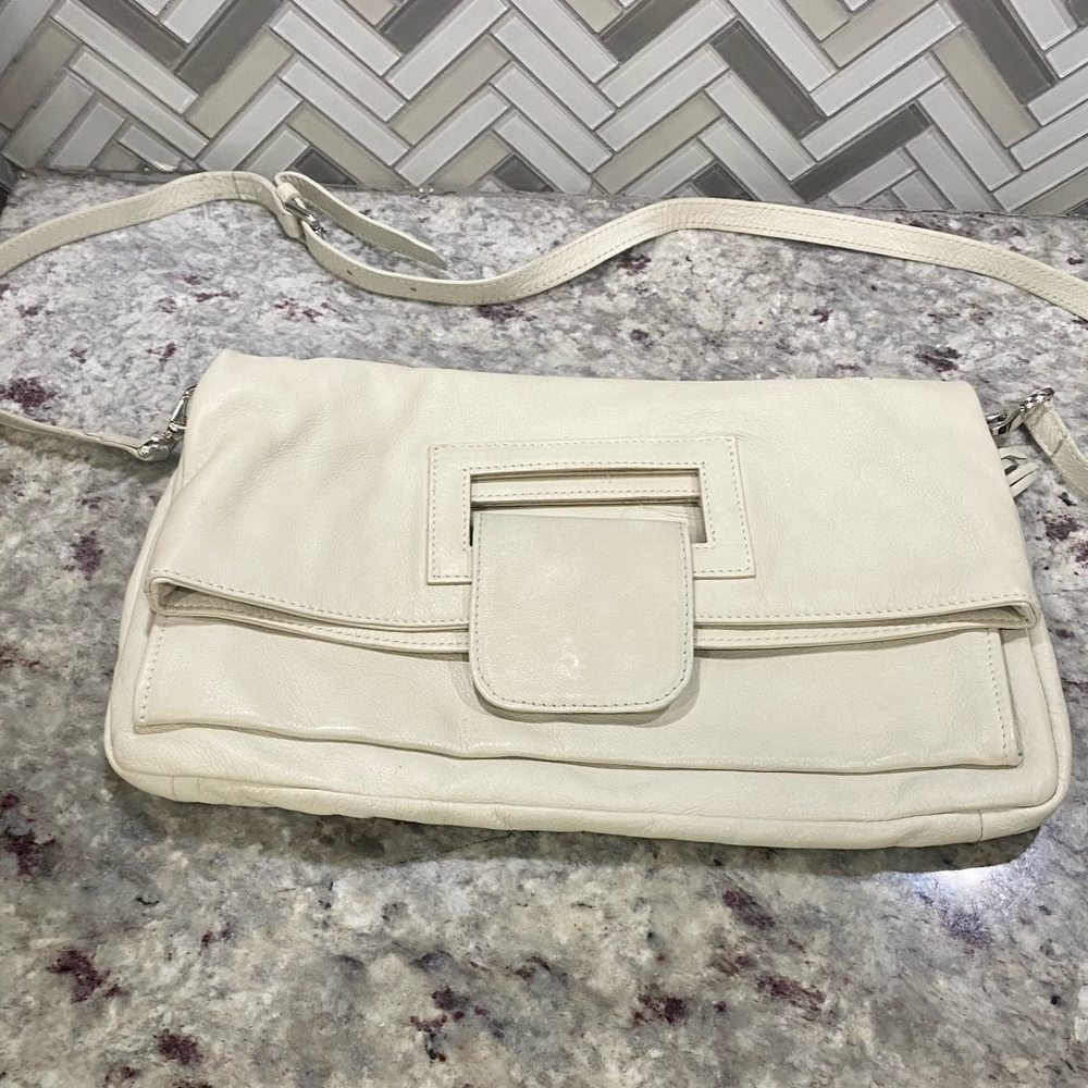 Norse in Pelle white cream bag